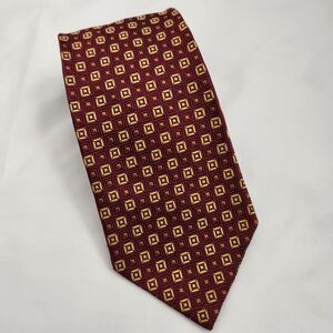 Vintage Brooks Brothers Makers 100% Silk Made In USA Men’s Necktie Squares Red